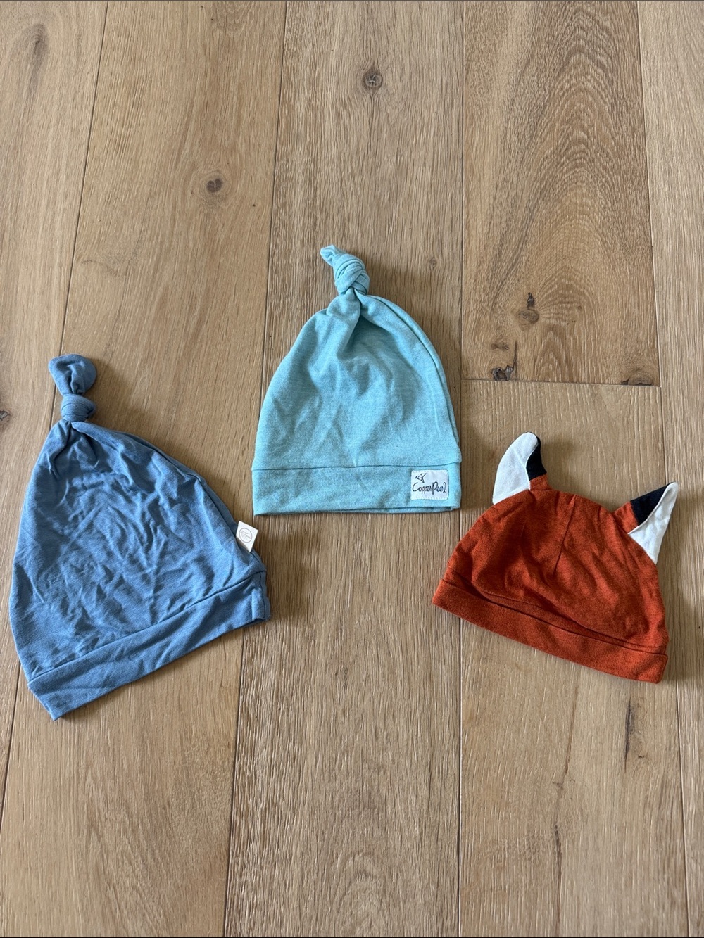 Knot Baby Beanie in Aqua - Unbranded